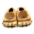 thumbnail image 2 of Men's Big Feet Furry Monster Adventure Slippers Comfortable Novelty Warm Winter Feet Slippers for Adults Brown, 2 of 9