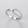 thumbnail image 2 of Sterling Silver S925 Ring Women Geometric Korean Style Gift, 2 of 4