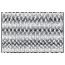 Unique Bargains Chenille Bathroom Rug Absorbent Non-Slip Striped Plush Shaggy Bath Rugs Dark Grey 16" x 24"