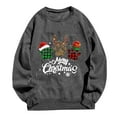 thumbnail image 2 of EQWLJWE Chandails de Noël pour Femmes, Chandail à Enfiler Amusant avec Imprimé de Griffe de Léopard, Col Rond Raglan à Manches Longues, Chemise Cadeau Tendance, Chandails Joyeux Noël pour Femmes, Mignon, 2 of 3