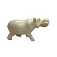 thumbnail image 1 of Kisii Soapstone Hippo Handmade White, 1 of 3