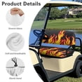 thumbnail image 5 of Garronmavis Novelty Fire Print Universal Golf Cart Seat Covers Accessories for Most Brand Smooth Surface Golf Cart Seat Protectors Decor Accessiores for Daily Protection, 5 of 6