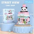 thumbnail image 3 of SKQIT Street View Coffee Shop Mini Building Blocks,911 Pieces Cute Panda Animal Micro Building Sets,Simulation Architecture Construction Toy,Creative Gifts for Adults, 3 of 13