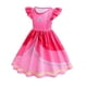 thumbnail image 4 of BCBL Niños Princesa Melocotón Vestido De Disfraces Para Niñas Halloween Super Mario Cosplay Fiesta 2 10 Años, 4 of 4