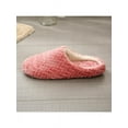 thumbnail image 5 of Women Men Jacquard Soft Bottom Suede Indoor Non-slip Cotton Slippers, 5 of 5