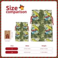 thumbnail image 3 of Cauagu Surfing Dinosaur Pattern Christmas Gift Bag,Drawstring Xmas Gift Bags Holiday Gift Wrapping Gift Pouch with Tag Holiday Gift Bags Party Favor Bags,1PCS-Medium, 3 of 9