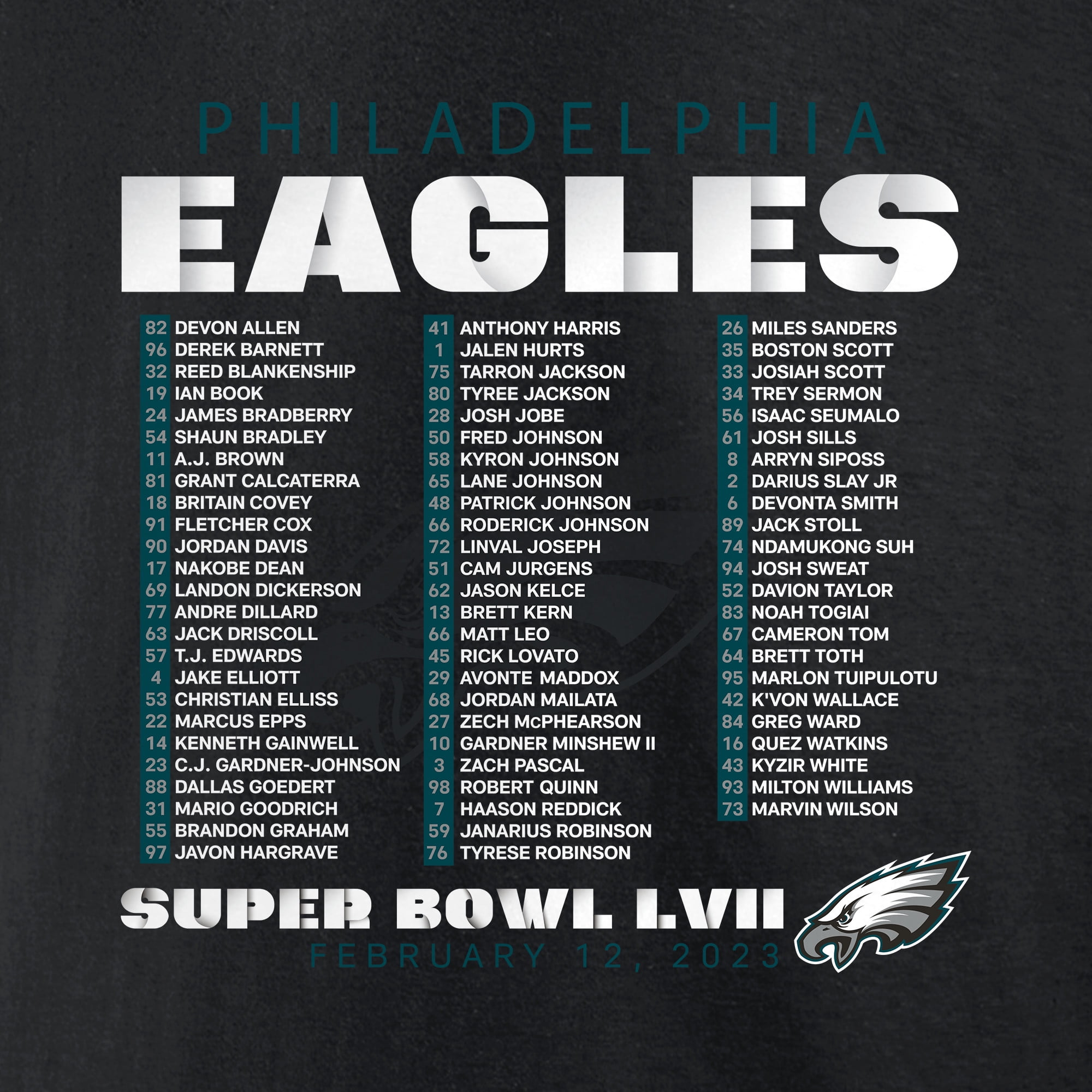 Josh Sweat Philadelphia Eagles Jerseys, Josh Sweat Shirts, Apparel, Gear