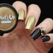 Whats Up Nails Gold Chrome Mica Nail Powder for Mirror Nails