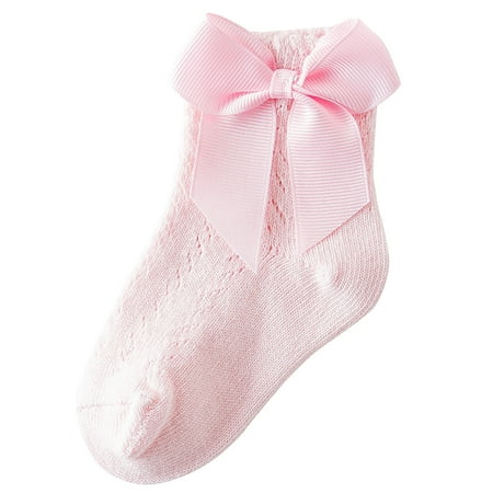 

EHTMSAK Newborn Infant Toddler Baby Kids Children Child1 Cotton Bow Ankle Crew Socks for Girl Newborn Infant Toddler Baby Kids Children Child2 Breathable Socks Pink 0-5Y 13