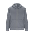 thumbnail image 4 of Backpack Hoodie for Men Cute Travel Hoodies Zip Up Long Sleeve Hooded Sweatshirt Fashion Casual Camp Outfits with Pockets, 4 of 6