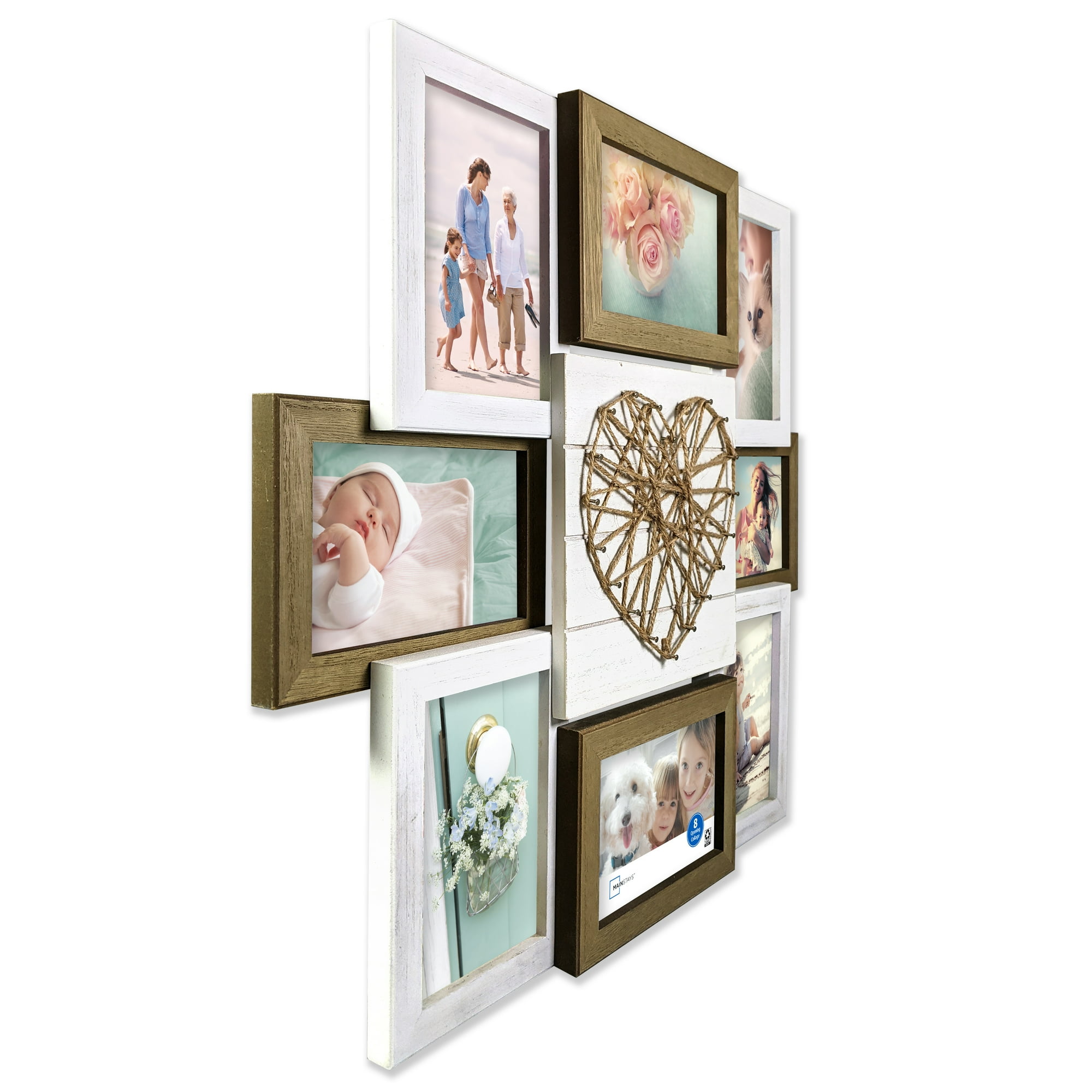 White Collage Picture Frames