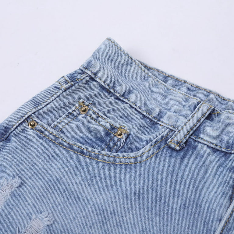 Artsnie High Waist Blue Casual Denim Pants Women Spring 2020 Double Pockets  Hole Boyfriends Long Pants Female Loose Jeans Mujer From Milingstore,  $35.18
