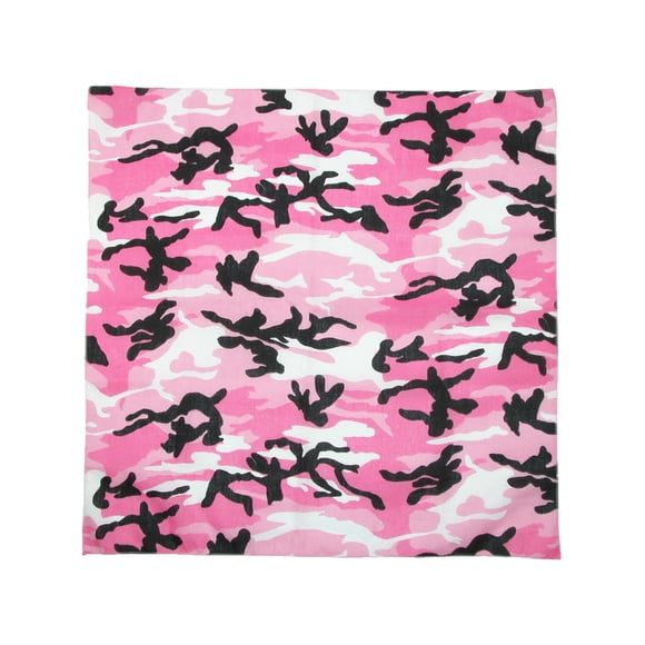 CTM® Bandana Camouflage Rose en Coton (Lot de 5) (pour Femmes)