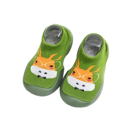 

Baby Non-Slip First Walking Shoes Soft Sole Cartoon Animal Infant Slip-on Sock Shoes