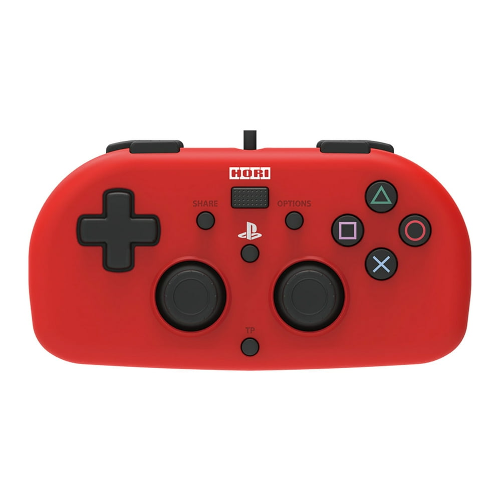 Mini Wired Gamepad (RED), HORI, PlayStation 4, 873124006735 Walmart