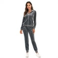 thumbnail image 4 of YTDSCS Women's Sweatshirt 2PCS Set Zip up Sweatsuit Jogger Sweatpants Tracksuit Casual Spring Autumn Outfit S-XXL, 4 of 7