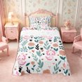 thumbnail image 2 of Manfei Kawaii Axolotl Twin Sheets 3pcs,Floral Animal Bedding,1 Flat Sheet,1 Fitted Sheet and 1 Pillowcase, 2 of 6