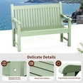 thumbnail image 4 of GONICHA Garden Bench for 2-Person,All-Weather Outdoor Bench for Patio, Park and Porch, Green, 4 of 9