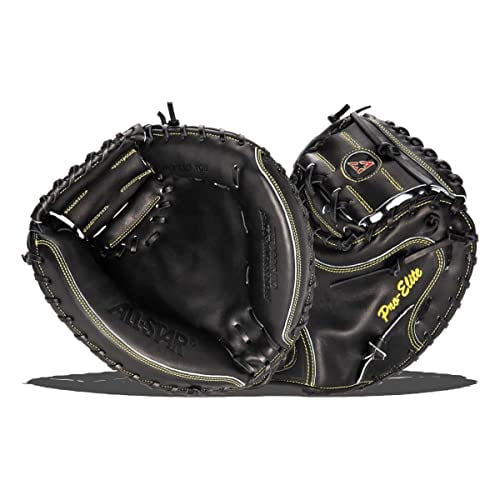 All-Star 35" Pro Elite Catcher's Mitt, Black