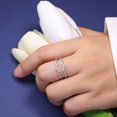 thumbnail image 4 of SFTING Twisting Infinity Enhancer Wrap Wedding Engagement Band for Women 925 Silver CZ Size 7, 4 of 6