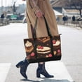 thumbnail image 4 of FORMRS Canvas Laptop Tote Bag for Women with 15.6" Computer Compartments Shoulder Handbag, Sweet Cakes, 4 of 7
