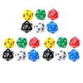 thumbnail image 1 of Dados para juegos D20 de 18 piezas, dados de veinte para RPG D&D, seis colores opacos, 1 of 9