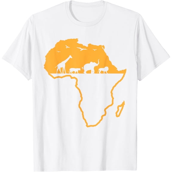Africa Safari African Wild Animals - Environment National Park T-ShirtMen and women, Black T-shirt, size: Extra large S-4XL
