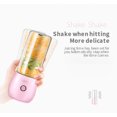 thumbnail image 5 of Jinsinto Portable Personal Size Blender, USB Rechargeable Mini Juicer Blender for Smoothies and Shakes，on the go Travel Sports Kitchen，Pink, 5 of 5