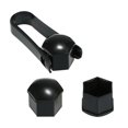 thumbnail image 5 of 20pcs Universal 21mm Wheel Nut Covers Plating Lug Nut Caps Screw Protector Black, 5 of 5