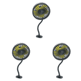 thumbnail image 2 of 3 Uds Ventilador Trasero Coche Ajuste Viento Velocidades USB Refrigeración Enfriador Aire Automático, 2 of 8