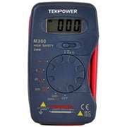 TekPower M300 LCD Digital Voltmeter Ammeter Ohm Meter Mini Multimeter