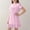 Pink, variant on Girls' Nightgowns, Mid-length Short Sleeve Casual Summer Kids Sleepwear Sleep Dresses Yellow Size 16