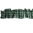 thumbnail image 4 of Gingham Checkered Cotton Curtain Sleeve Topper Window Treatment, 4 of 10
