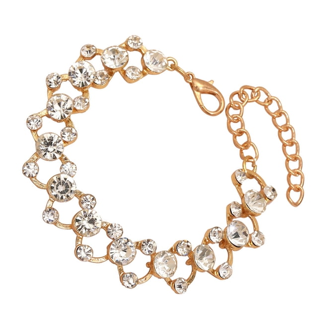 sweethay brillante para mujer, decoraciones de muñecas de estilo Simple, hermosos adornos de joyería, cadena de muñeca para mujer, regalo de Ropa, zapatos y accesorios Miscelánea sweethay AP015047-00