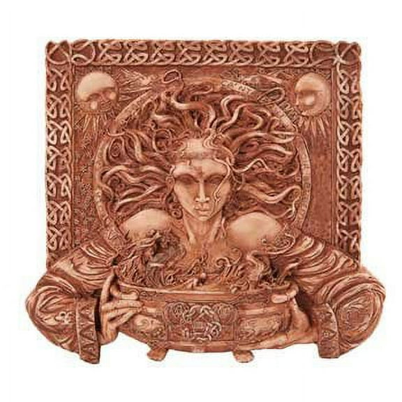 CERRIDWEN CELTIC GODDESS KNOWLEDGE PLAQUE HOME DECOR BRONZE LIKE