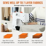 KFFKFF Sewing Machines, 38 Built-in Stitches Mini Portable Sewing Machine with Dual Speed, Reverse Sewing, Wide Table, Light, Easy to Use