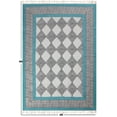 thumbnail image 3 of Casavani Handmde Cotton Flat Weave Yoga Kilim, Blue 6x9 feet, 3 of 6