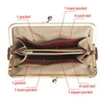 thumbnail image 6 of Royal Bagger RFID Kiss Lock Wallet, Solid Color Multi-card Slots Card Holder, Genuine Cow Leather Clutch Purses for Women 3468, 6 of 10