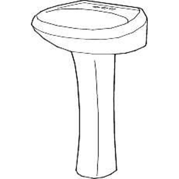 Gerber 29842 Maxwell Pedestal White