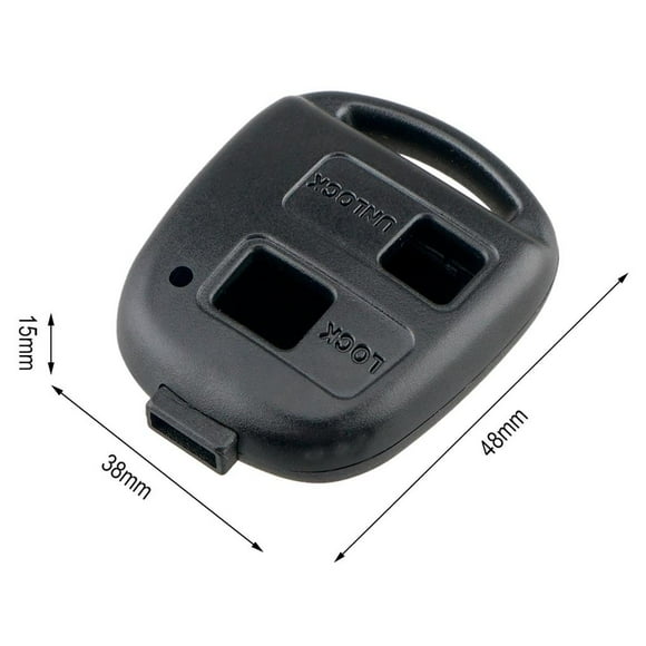 Sidaley Carcasa de llave de coche 2/3 botones funda de llave remota para Yaris RAV4 Celica Prius Avensis para GX470 LX470 RX300 RX400H RX350 Dispositivos antirrobo Sidaley VI004574-00