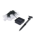 thumbnail image 4 of Guirnalda de luces solares, 50 bolas de cristal LED, IP65, resistente al agua, conector USB adicional, 8 modos de iluminación, decorativa para interior y exterior, hogar, jardín, fiesta, patio y boda, 4 of 5