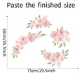 thumbnail image 3 of Pink Rose Self Adhesive Wall Stickers Home Living Room Decoration Background, 3 of 9
