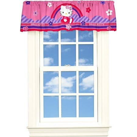  Hello  Kitty  Floral Sky Window  Valance Walmart com