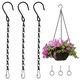 thumbnail image 1 of Cadenas de acero negras de 325 cm de longitud con 3 ganchos de tornillo, 1 of 7