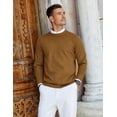 thumbnail image 3 of COOFANDY Mens Knit Sweaters Lightweight Regular Fit Crew Neck Sweater for Fall Winter, 3 of 7