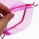 thumbnail image 2 of 10 bolsas de regalo de organza transparente para botellas de vino (color rosa), 2 of 7