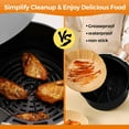 thumbnail image 4 of Doublures en Papier pour Friteuse à Air Chaud Jetables : 100 Pcs Inserts Ronds pour Four à Friteuse à Air Feuilles de Parchemin Résistantes à la Graisse et à l'Eau Antiadhésifs pour Cuisson, 4 of 7