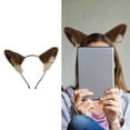 thumbnail image 2 of FENOHREFE Puppy Ears Hairband Photo Props Furry Hair Hoop Headband Party Headpiece Fun Headbands for Music Festival, 2 of 7