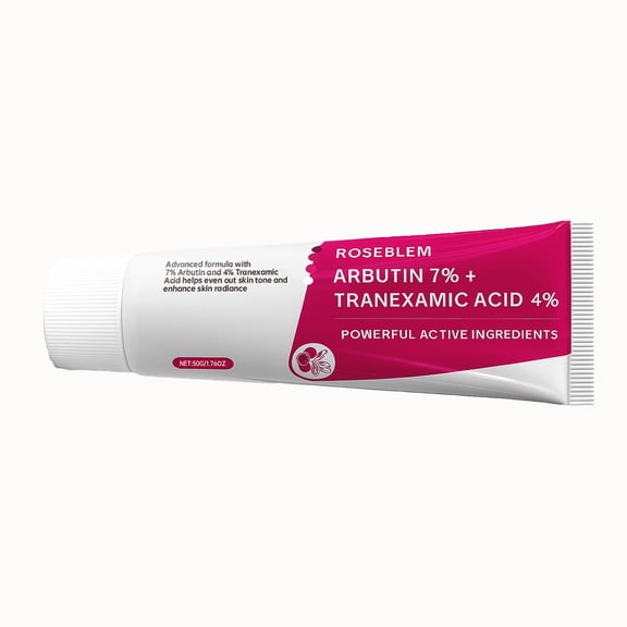 Arbutin 7% & Tranexamic Acid 4% Cream, 70,000ppm Arbutin for Glow Skin Care, Youthful Moisturizing Facial Cream for All Types,50g/1.76oz