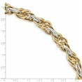 thumbnail image 3 of 14k Two-Tone Polished Fancy Link Bracelet (Weight: 10.77 Grams, Length: 8.25 Inches), 3 of 3